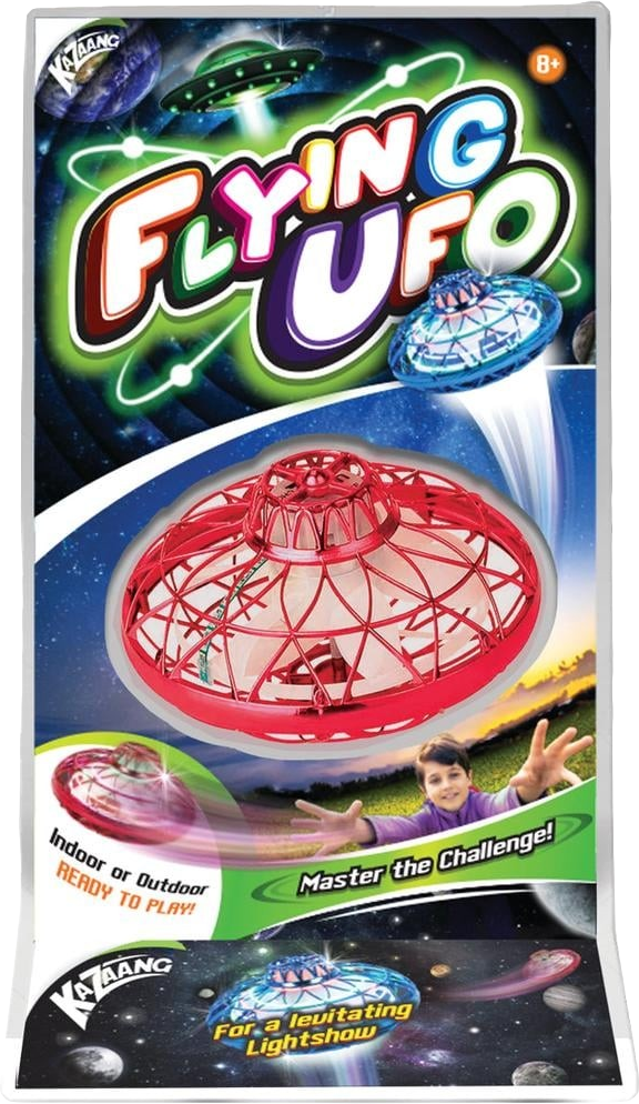 Kazaang Flying UFO Hand-Controlled Drone Toy (Red)