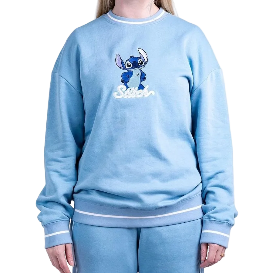 Disney Lilo & Stitch Embroidered Sweatshirt - Blue