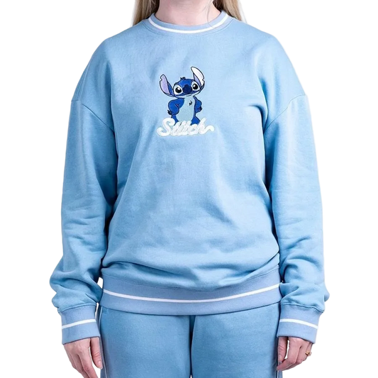 Disney Lilo & Stitch Embroidered Sweatshirt - Blue