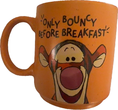 Disney Tigger 'Only Bouncy Before Breakfast' Mug