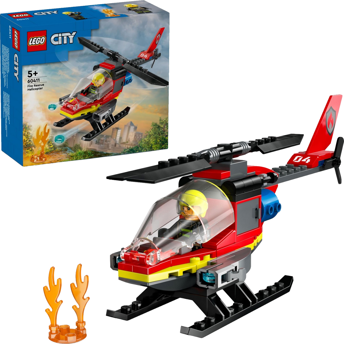 LEGO City Fire Rescue Helicopter (60411)