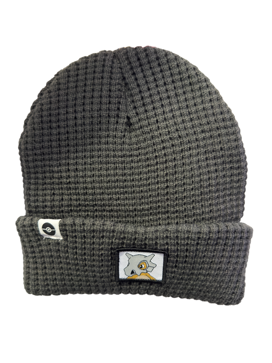 Pokémon Grey Ribbed Knit Beanie Front