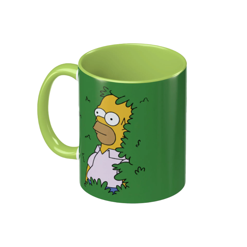 The Simpsons Homer Hedge Mug – Green Ceramic