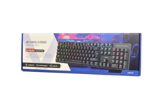 VERVE Mechanical Gaming Keyboard with Linear Red Switches & RGB LED