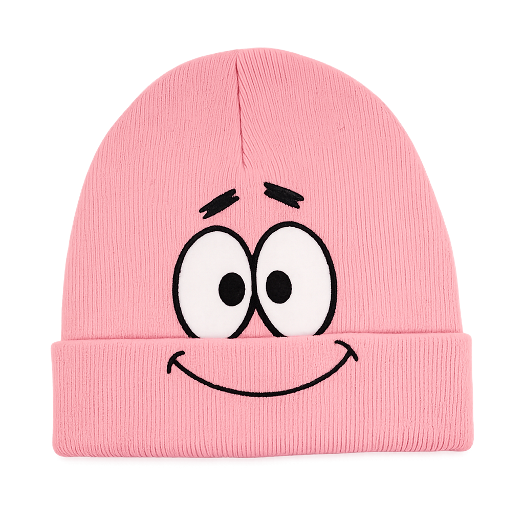 SpongeBob Patrick Star Beanie Pink Knit Winter Hat