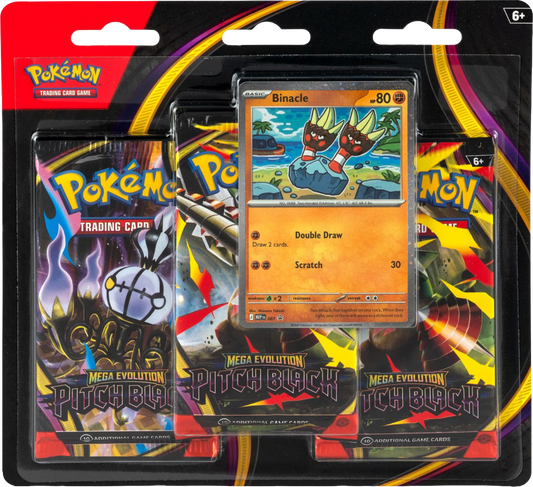 Pokémon TCG Mega Evolution Pitch Black 3-Pack Blister