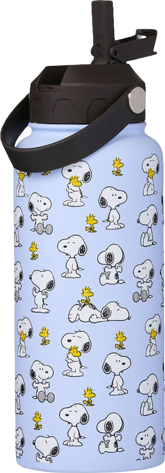Peanuts Snoopy & Woodstock Water Bottle
