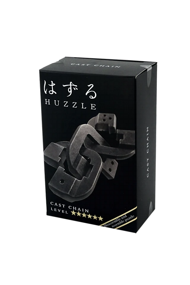 Huzzle Cast Chain Metal Puzzle - Level 6 Brain Teaser