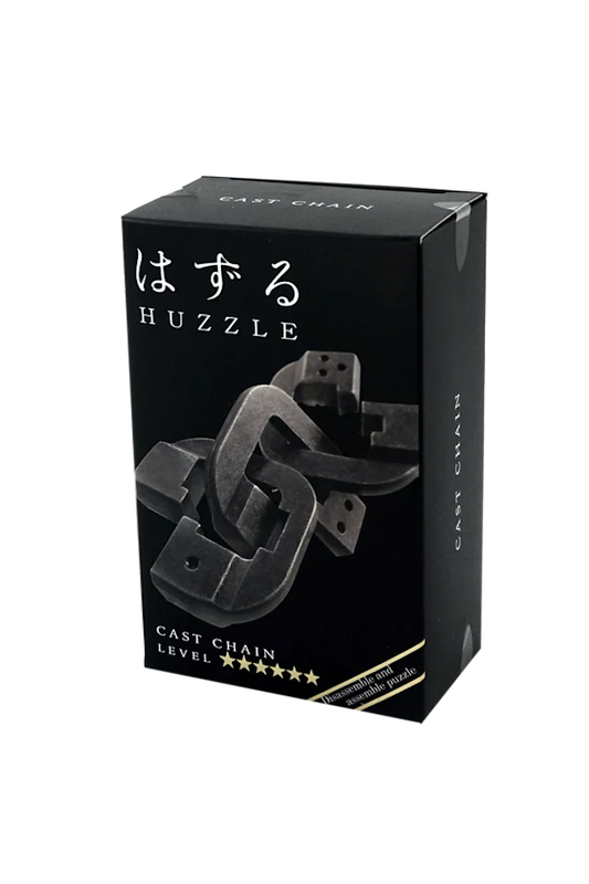 Huzzle Cast Chain Metal Puzzle - Level 6 Brain Teaser