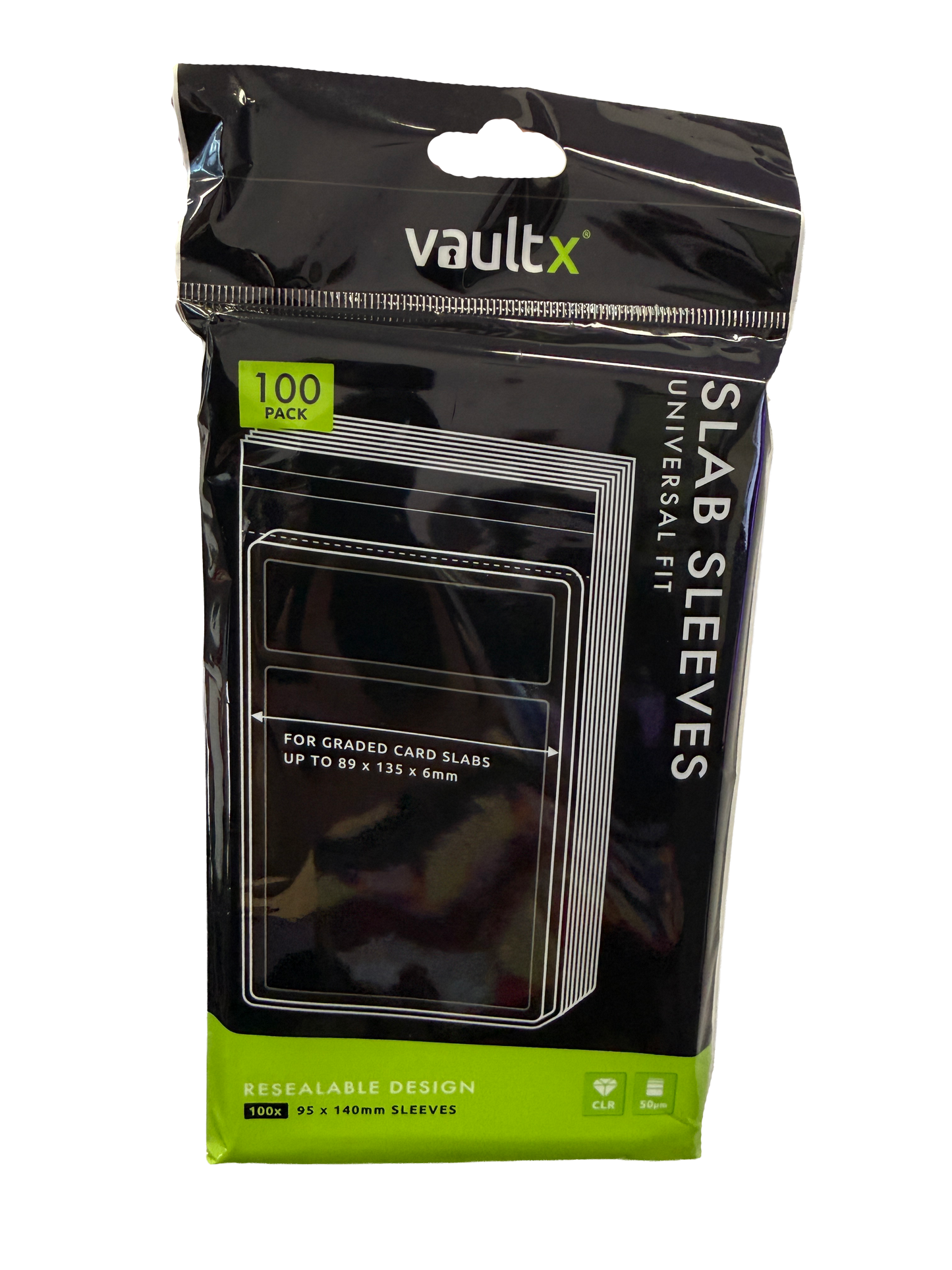 VaultX Slab Sleeves Universal Fit (100 Pack)