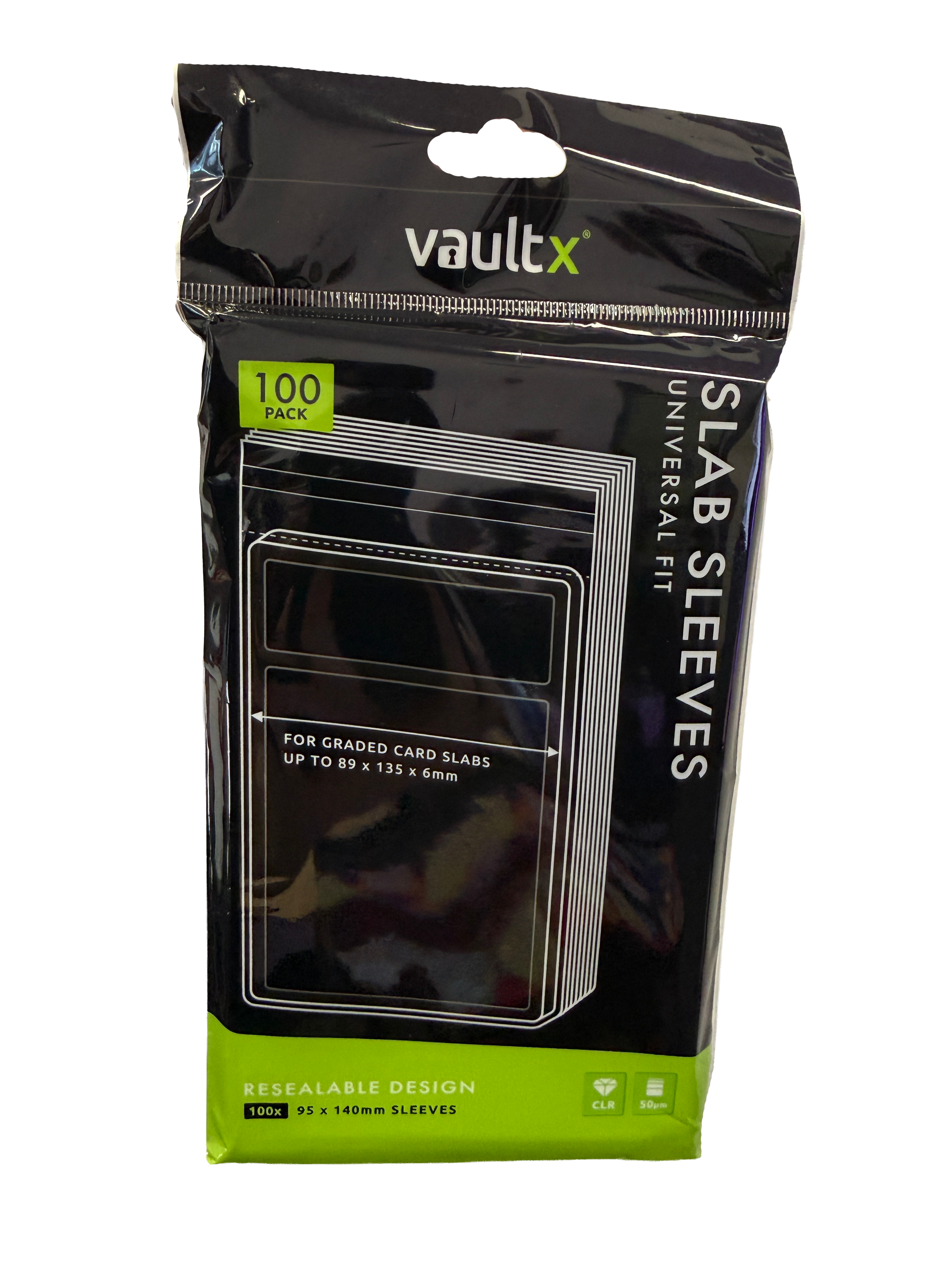 VaultX Slab Sleeves Universal Fit (100 Pack)