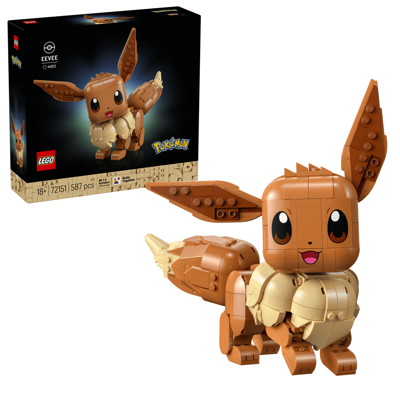 LEGO Pokémon Eevee Building Set 587 Pieces