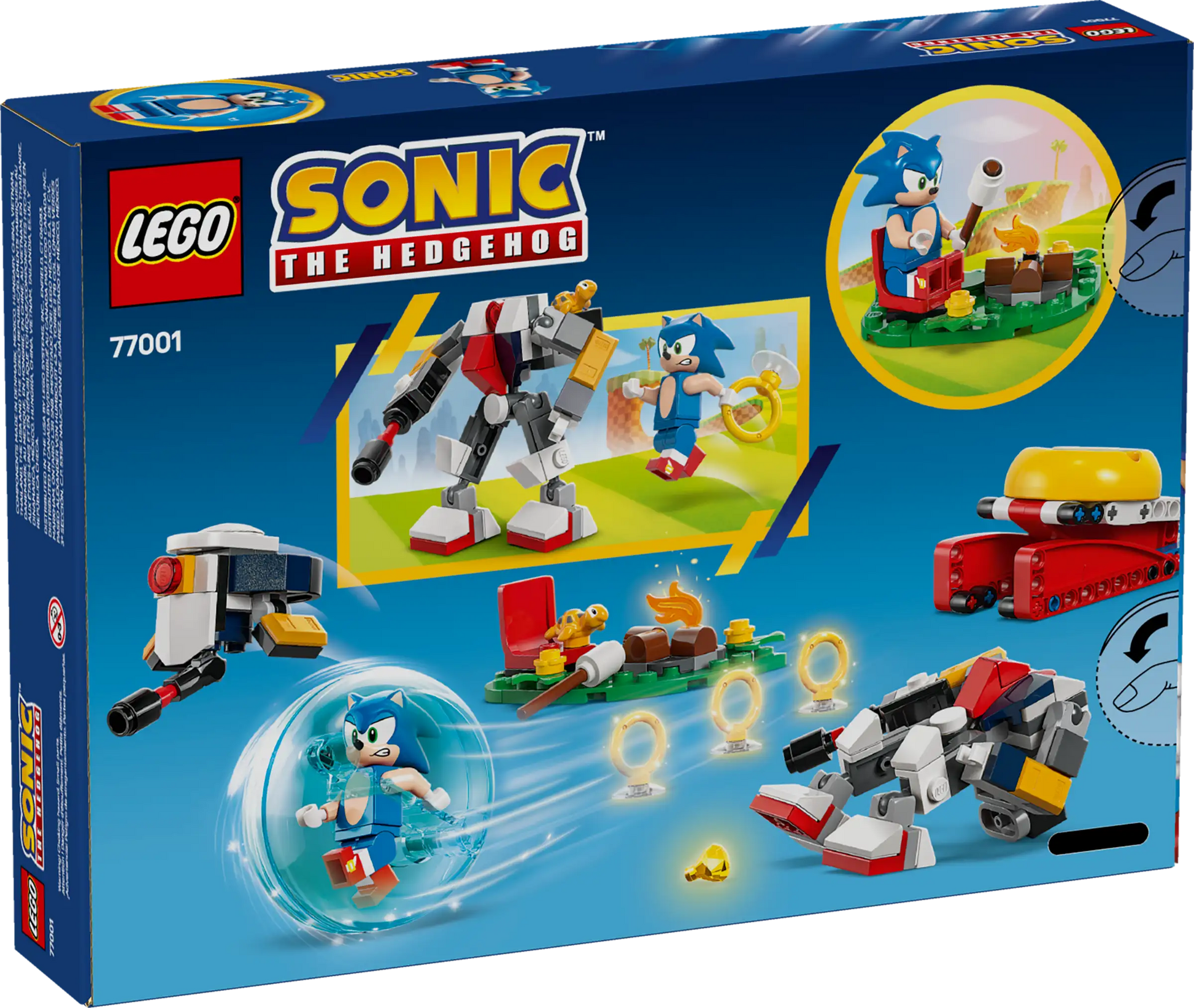 LEGO Sonic The Hedgehog (77001) Front Back