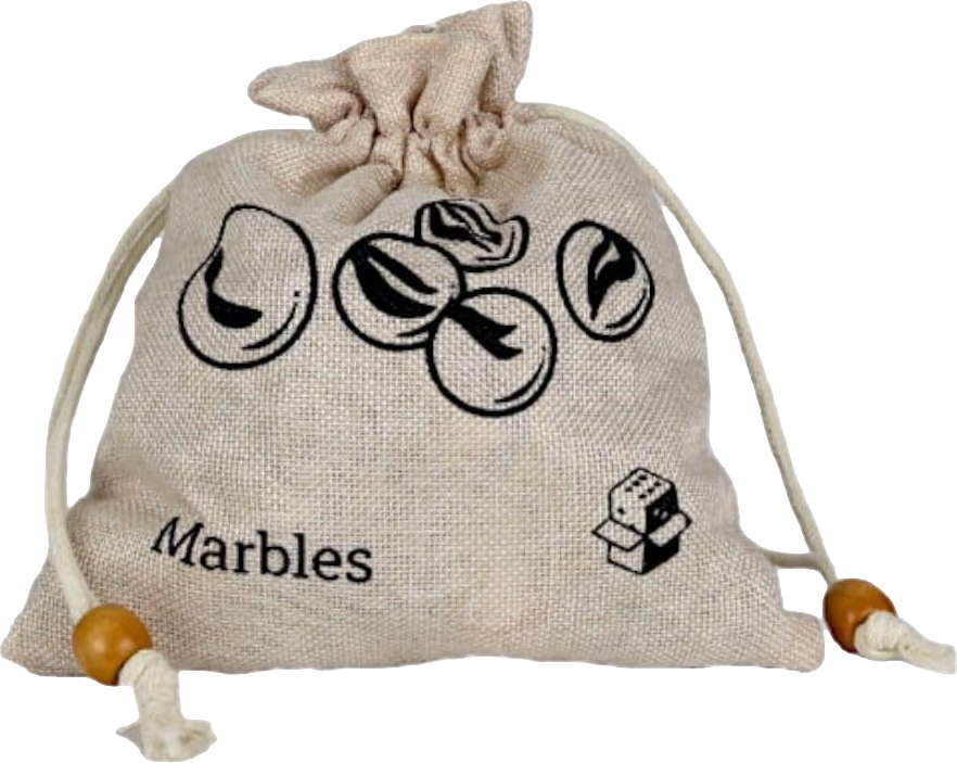 LPG Classics Marbles in Cotton Drawstring Bag