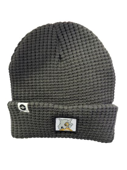 Pokémon Grey Ribbed Knit Beanie Front
