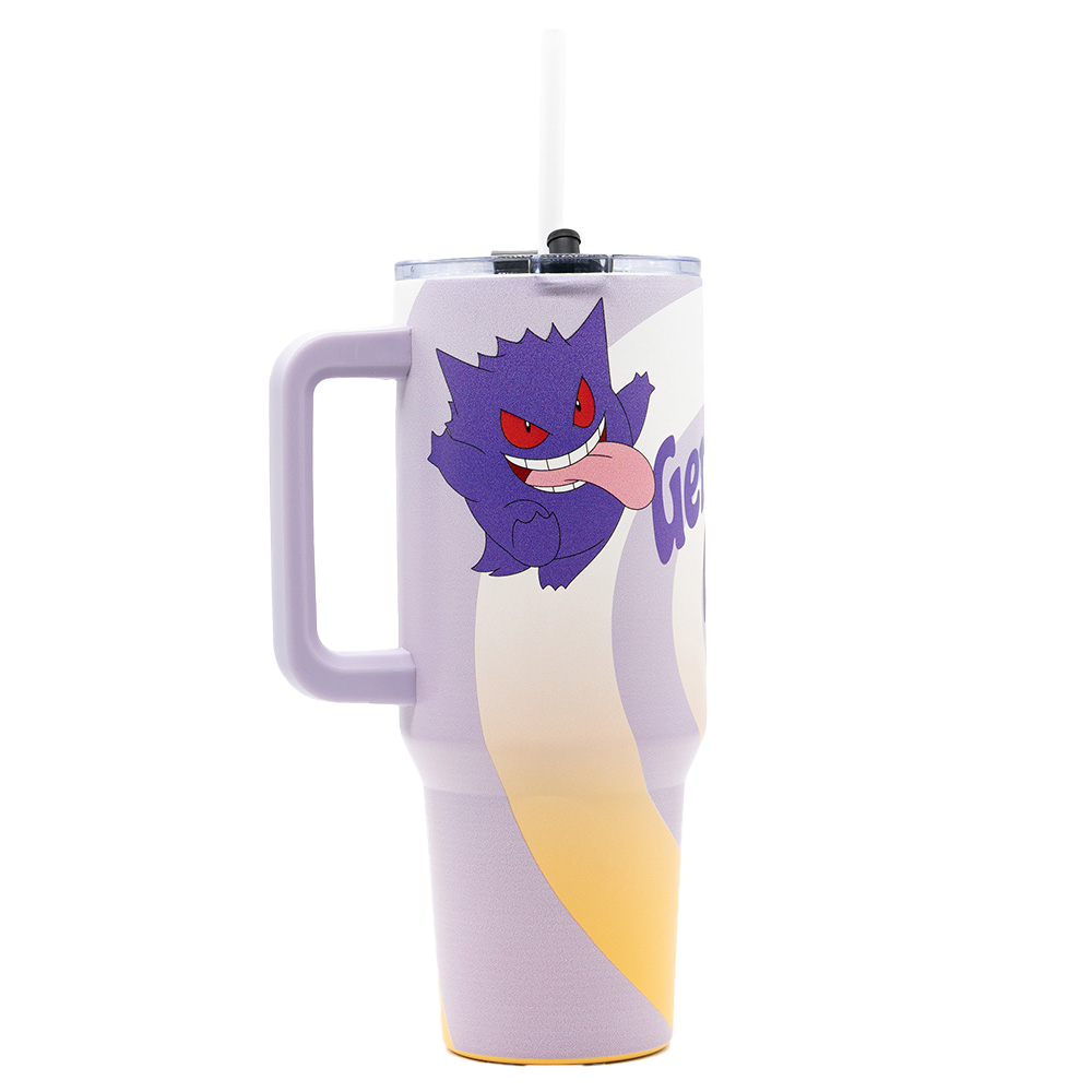 Pokémon Gengar 40oz Insulated Tumbler with Handle & Straw