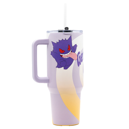 Pokémon Gengar 40oz Insulated Tumbler with Handle & Straw