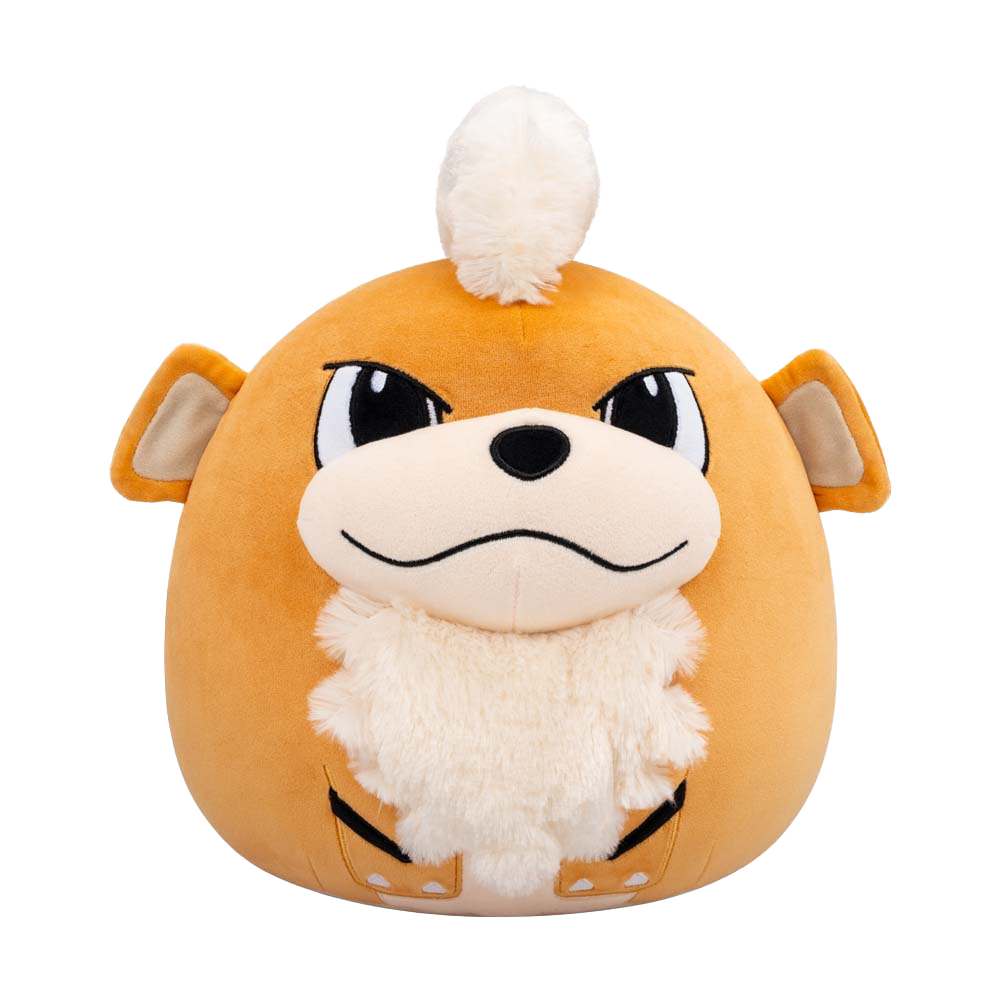 Pokémon Growlithe Squishmallow 10-inch plush toy, soft marshmallow-like polyester, officially licensed