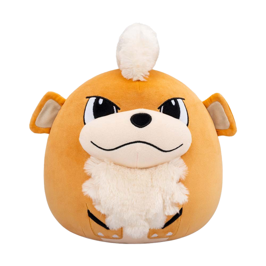Pokémon Growlithe Squishmallow 10-inch plush toy, soft marshmallow-like polyester, officially licensed