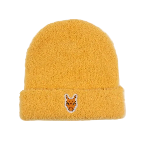 Pokémon Pikachu Yellow Beanie with Charizard Patch