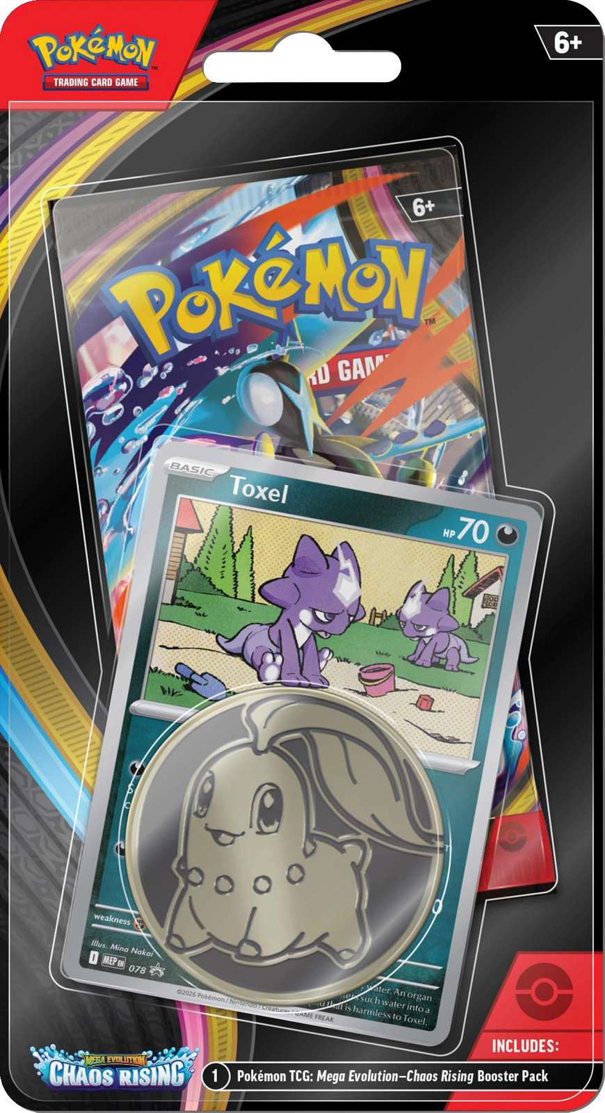 Pokémon TCG Toxel Collector Pack with Booster & Coin