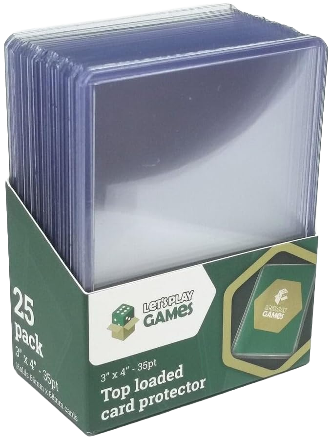 Purple Top Loader Card Protectors 3×4" 35pt