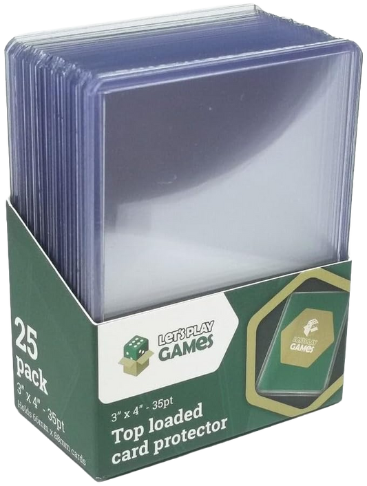Purple Top Loader Card Protectors 3×4" 35pt