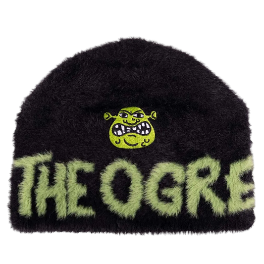 Shrek Embroidered Fuzzy Beanie Hat