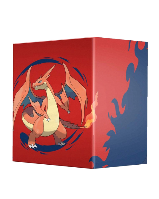 Ultra PRO Pokemon Charizard 9-Pocket Portfolio featuring orange Fire-type Pokemon on red background, sealed in packaging