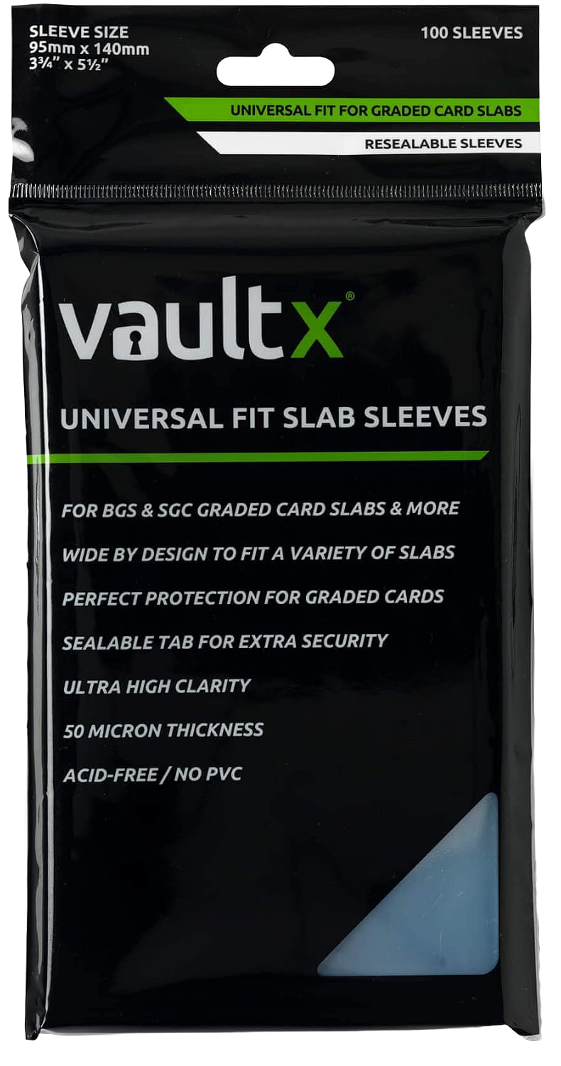 VaultX Slab Sleeves Universal Fit (100 Pack) no bcg