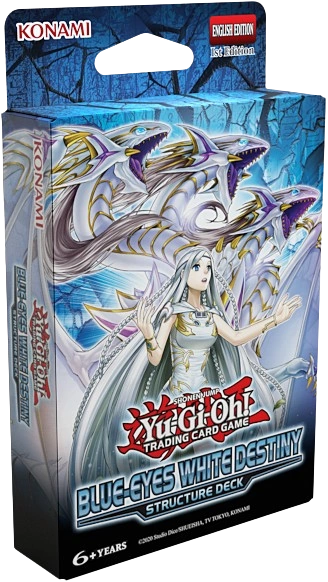 Yu-Gi-Oh! Blue-Eyes White Destiny Structure Deck English Edition featuring Blue-Eyes White Dragon artwork