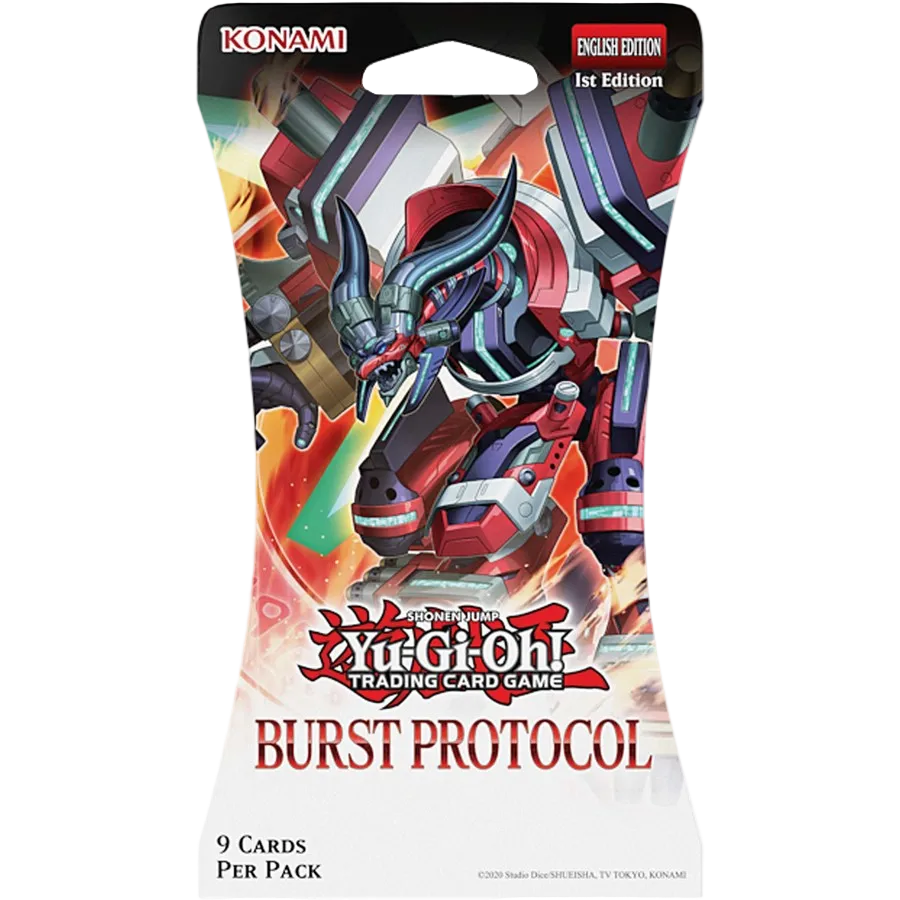 Yu-Gi-Oh! TCG Burst Protocol 1st Edition booster pack — 9 cards, Borrel & Rokket themes by Konami