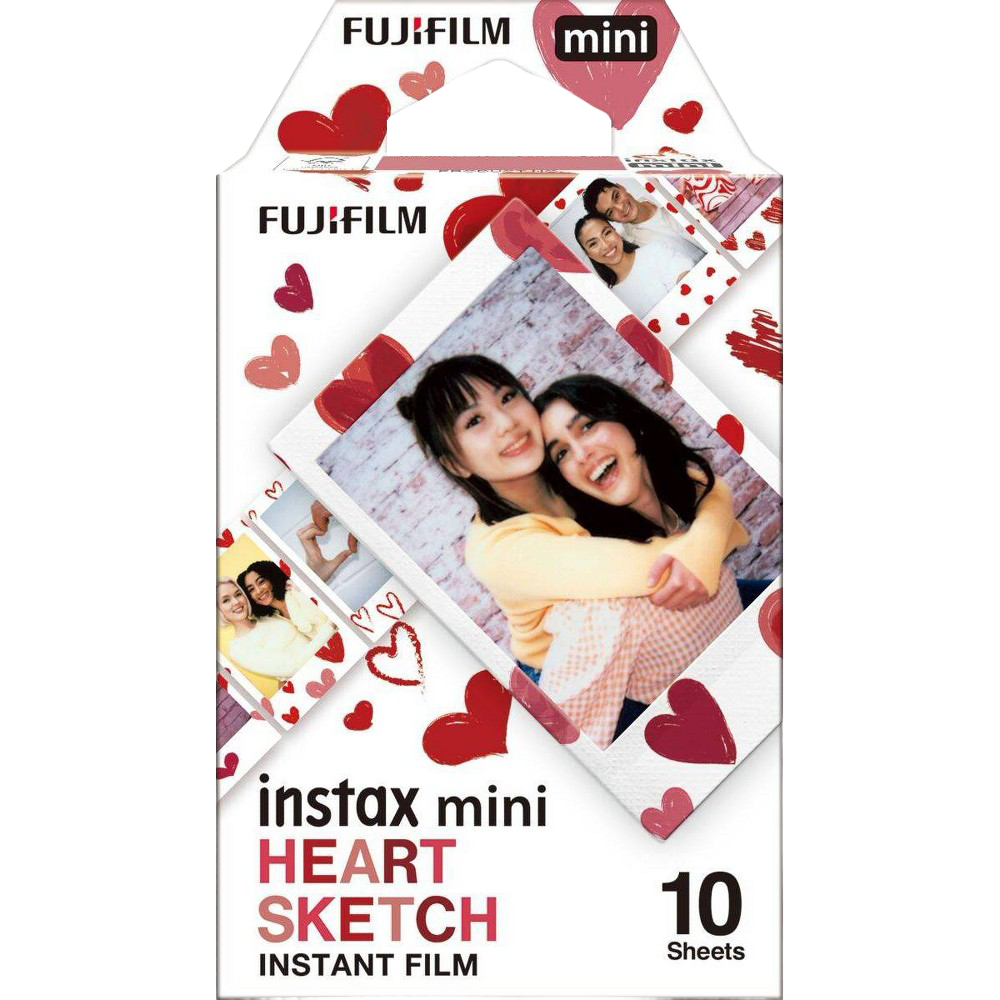 Fujifilm instax mini Heart Sketch Film (10 Sheets)