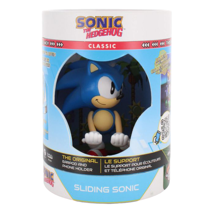 Sonic the Hedgehog phone holder packaging on a white background
