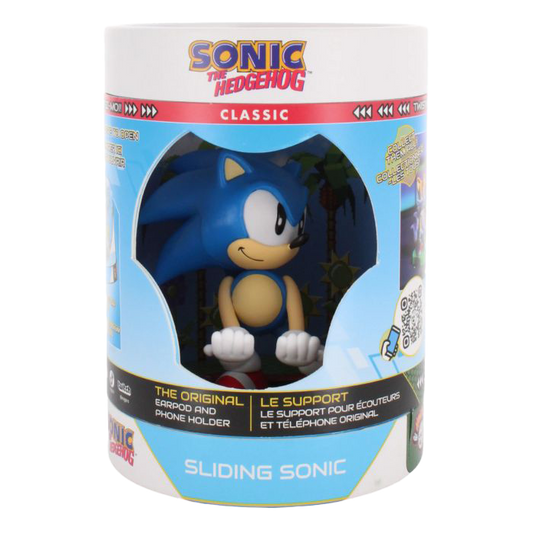 Sonic the Hedgehog phone holder packaging on a white background
