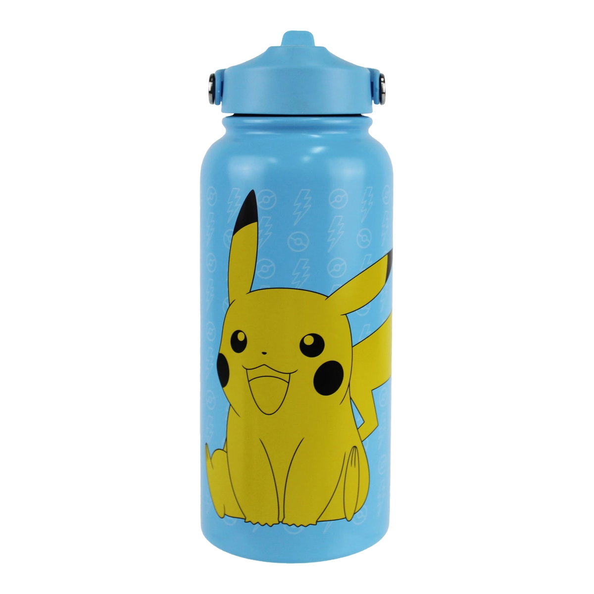 Pokémon Pikachu Blue Drink Bottle with Straw