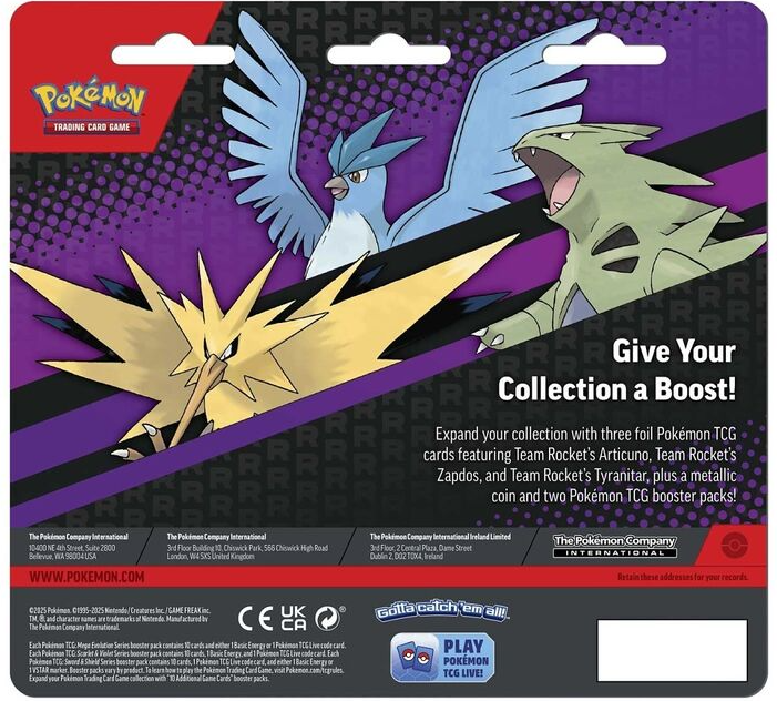 Pokemon: Enhanced 2 Pack Blister – Articuno Zapdos Tyranitar