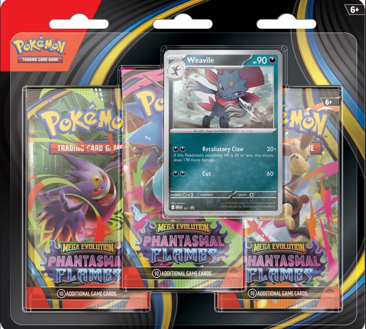 Pokemon: Mega Evolutions 2 - Phantasmal Flames Three Booster Pack