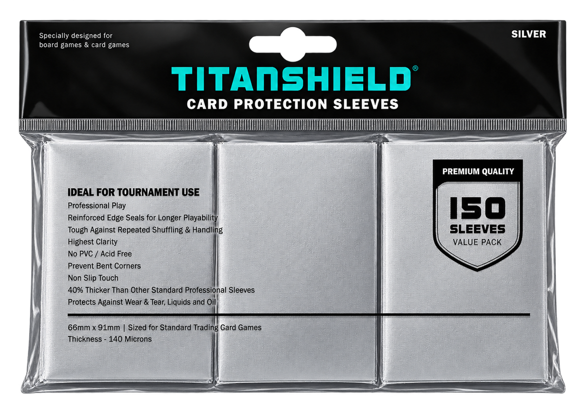 TitanShield Card Sleeves 150-Pack 66mm × 91mm